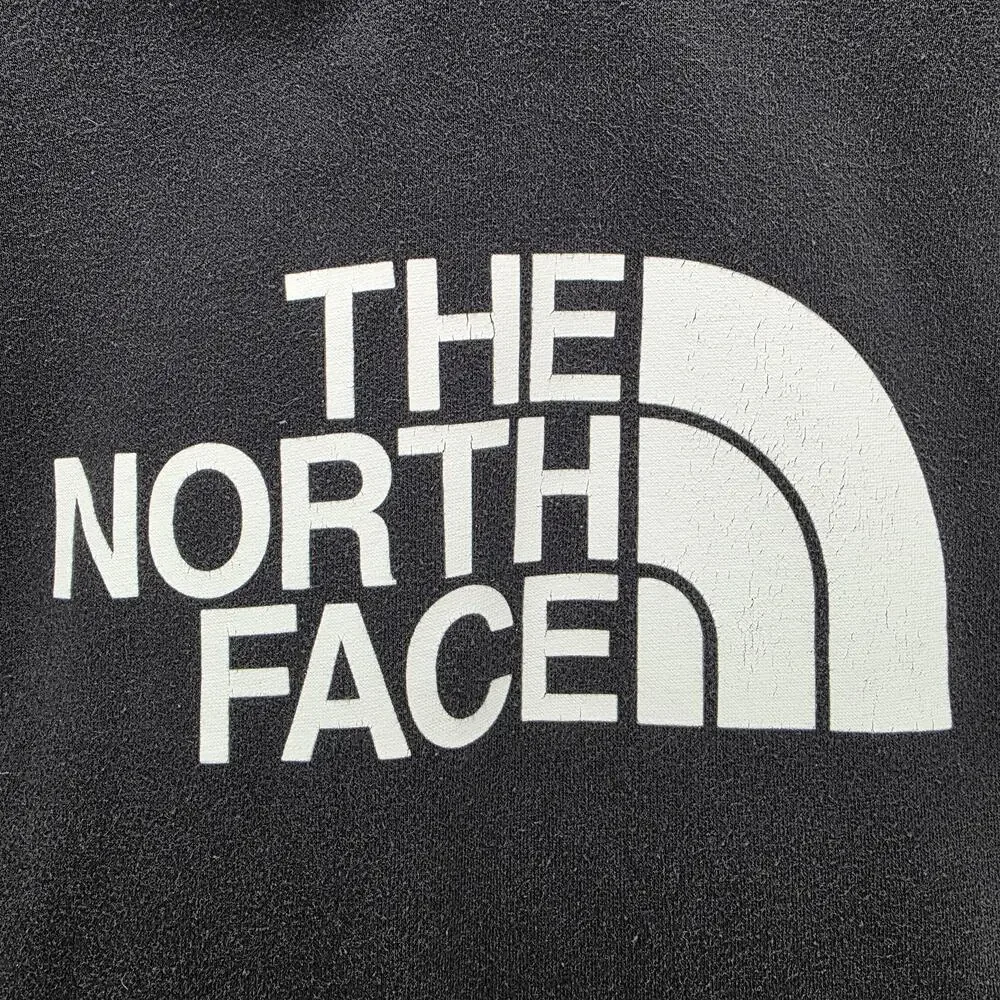 The North Face Hoodie Mens M Black Pullover Hooded Pockets Graphic Print